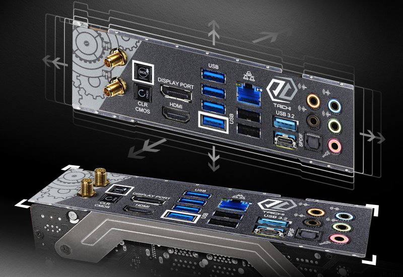 Flexible Integrated I/O Shield